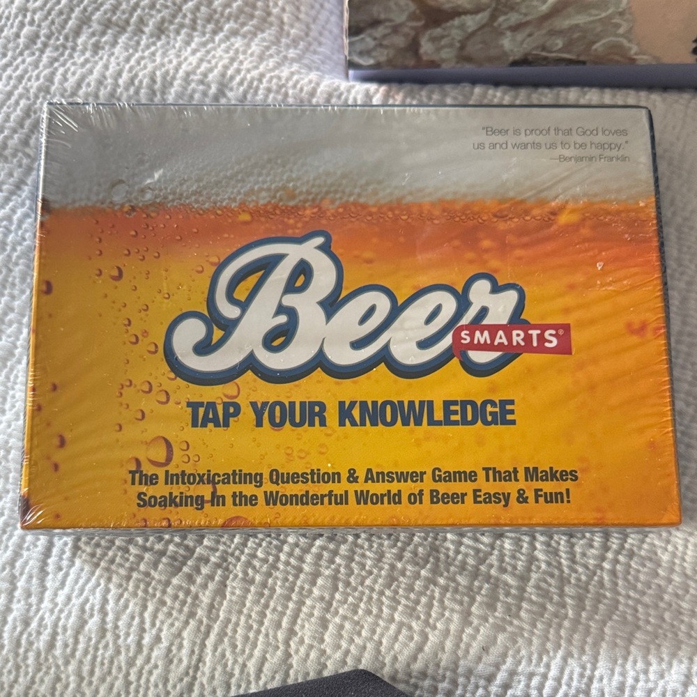 Beer Smarts Trivia Game - Orange & Yellow Box